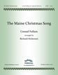 The Maine Christmas Song SATB choral sheet music cover